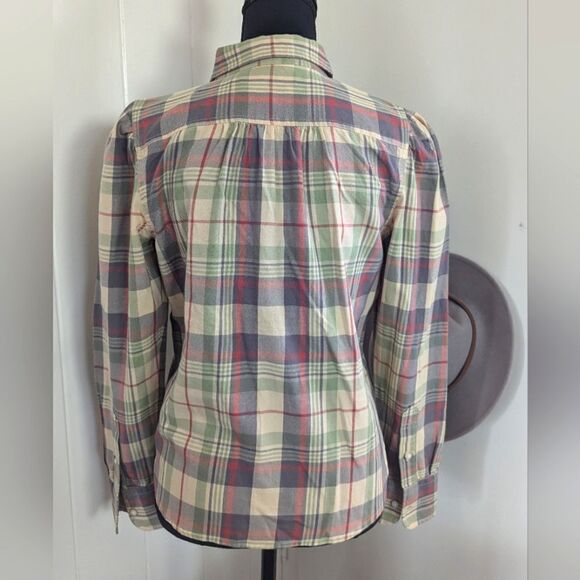 Ralph Lauren Black Label Plaid Top S Preppy Countryside Equestrian Ranch Western - Picture 7 of 12